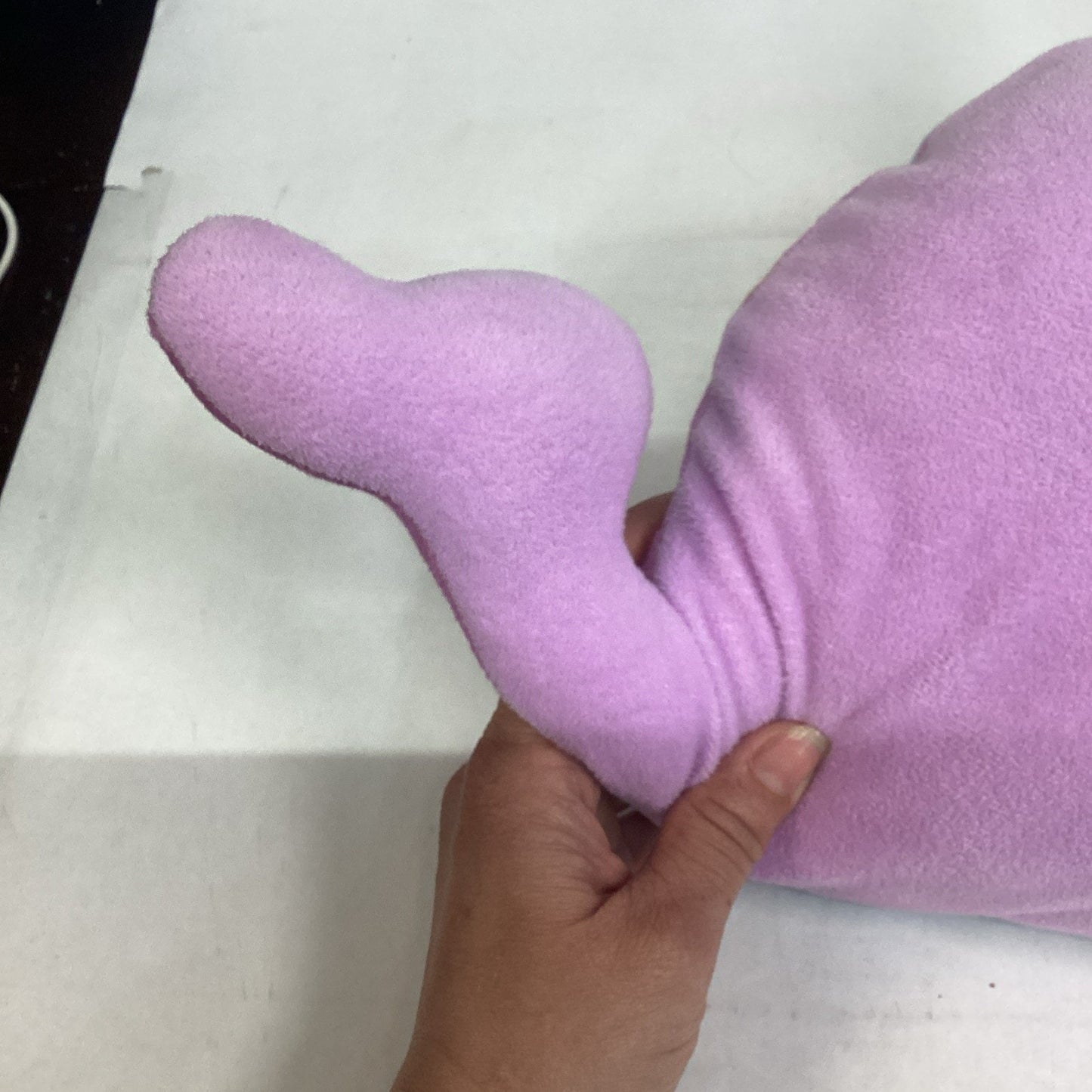 Purple Narwhal Unicorn Whale Rainbow Stuffed Animal Pillow Plush 17" Long