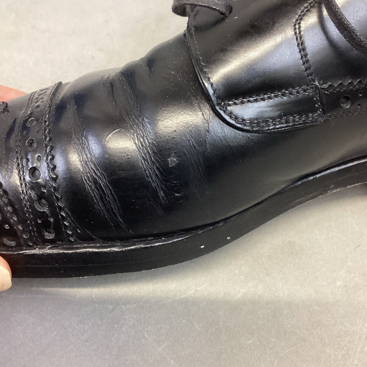 Dolce & Gabbana Men’s Black Leather Oxford Dress Shoes #5283 - Size 9