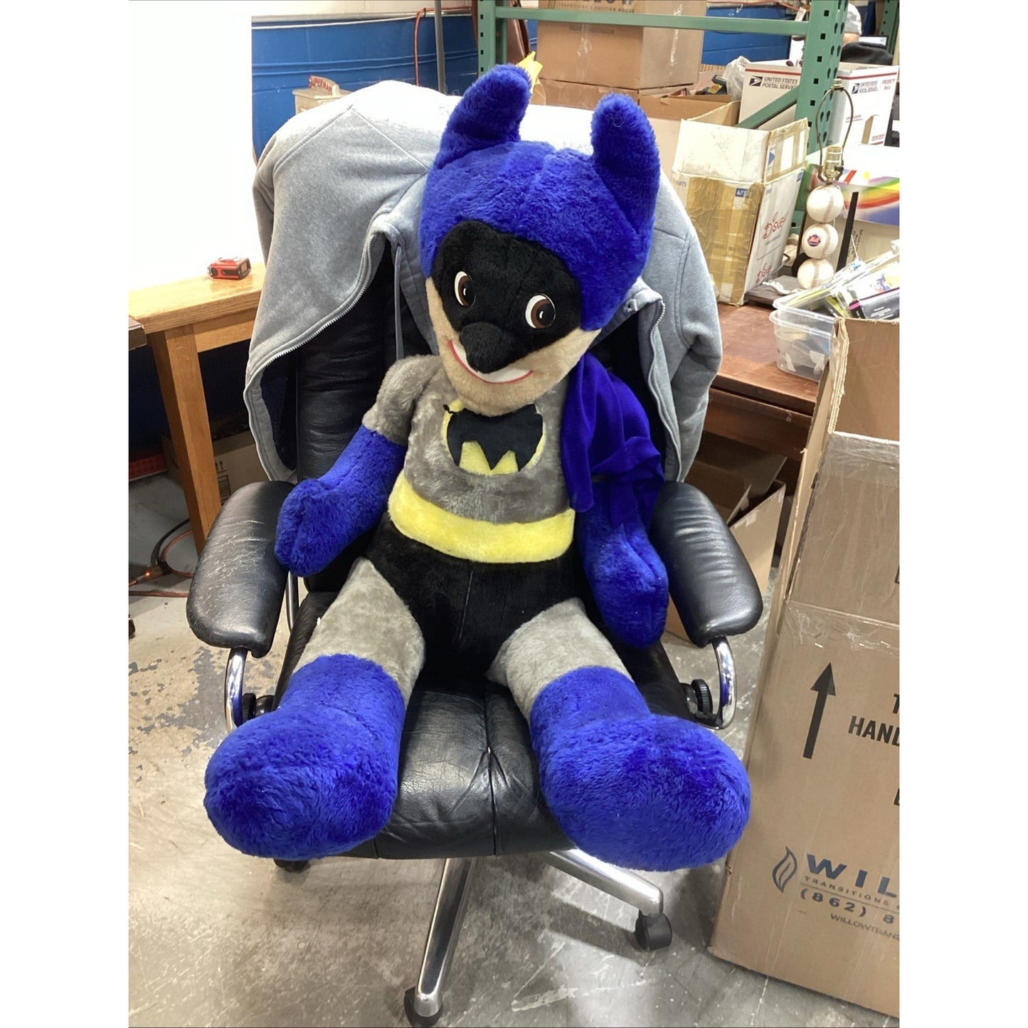 Vintage Extra Large Batman Plush Toy - 30” High