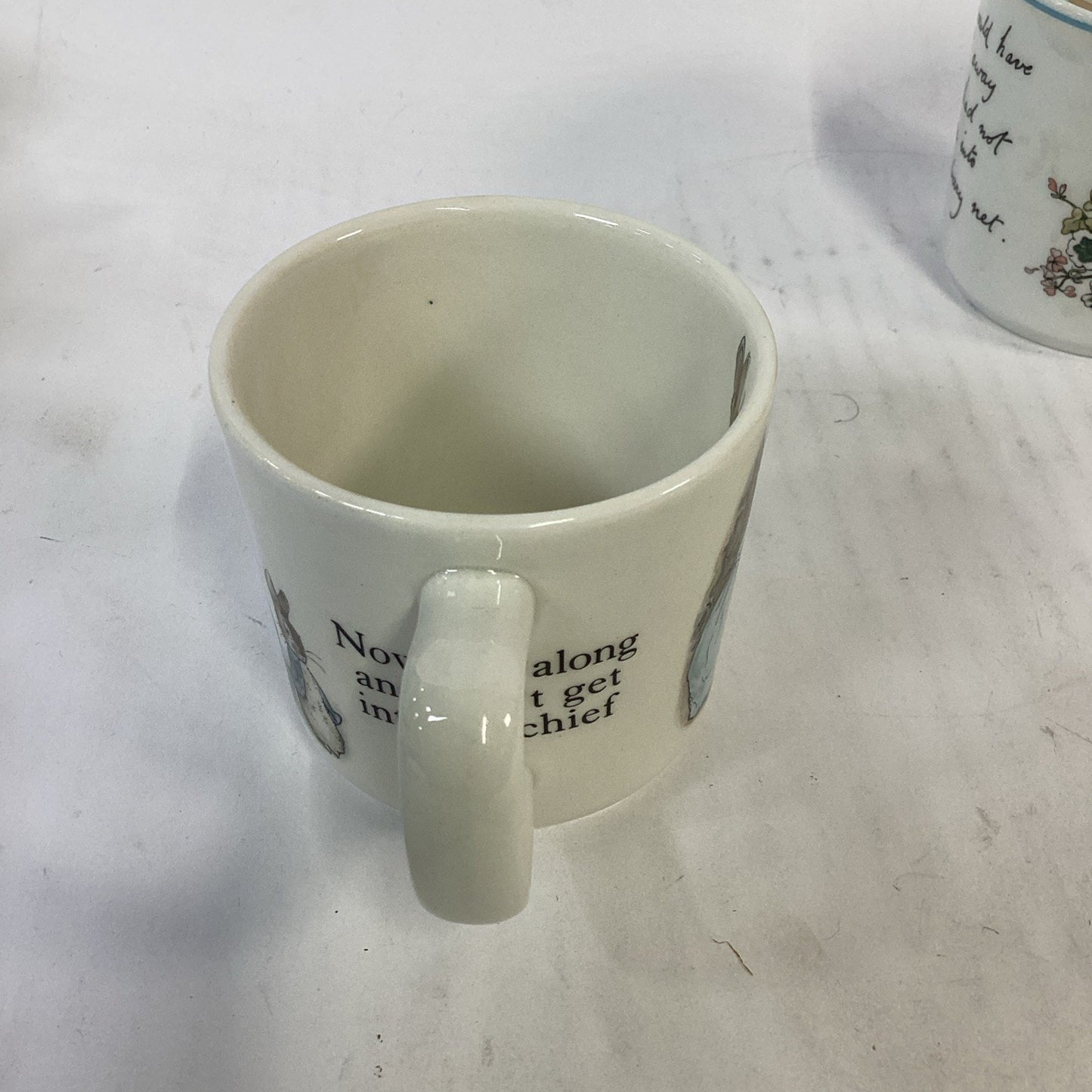Lot of 2 Wedgwood Peter Rabbit Vintage Mugs