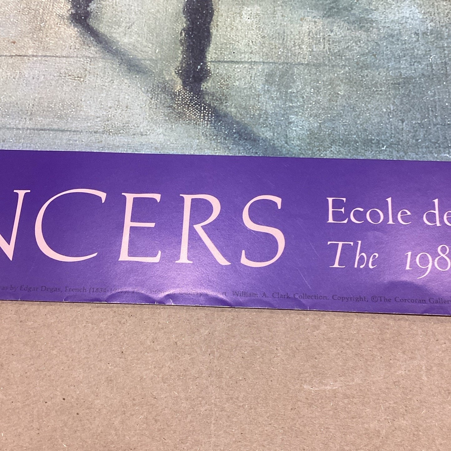 Degas Dancers - 1986 Museum Of Art Calendar Poster - 36x29.75”