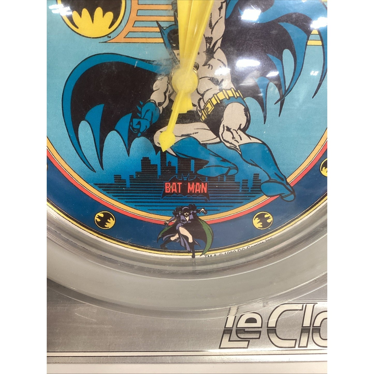 VINTAGE BATMAN ELECTRO OPTIX LE WALL CLOCK - QUARTZ MOVEMENT - New