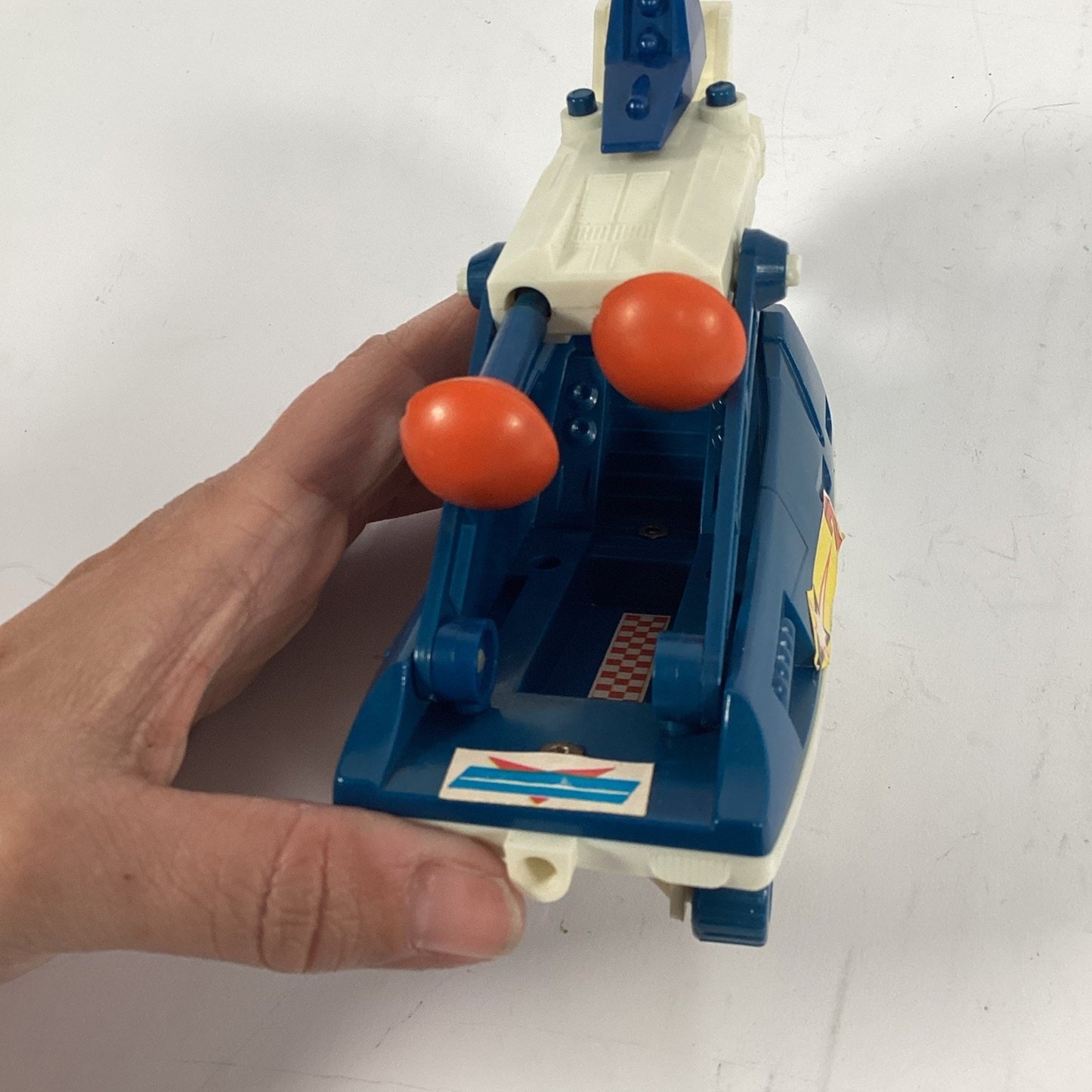 Vtg Micronauts HYDRA vehicle original 1977 Mego blue car W/ Weapons - Dmg Wheels
