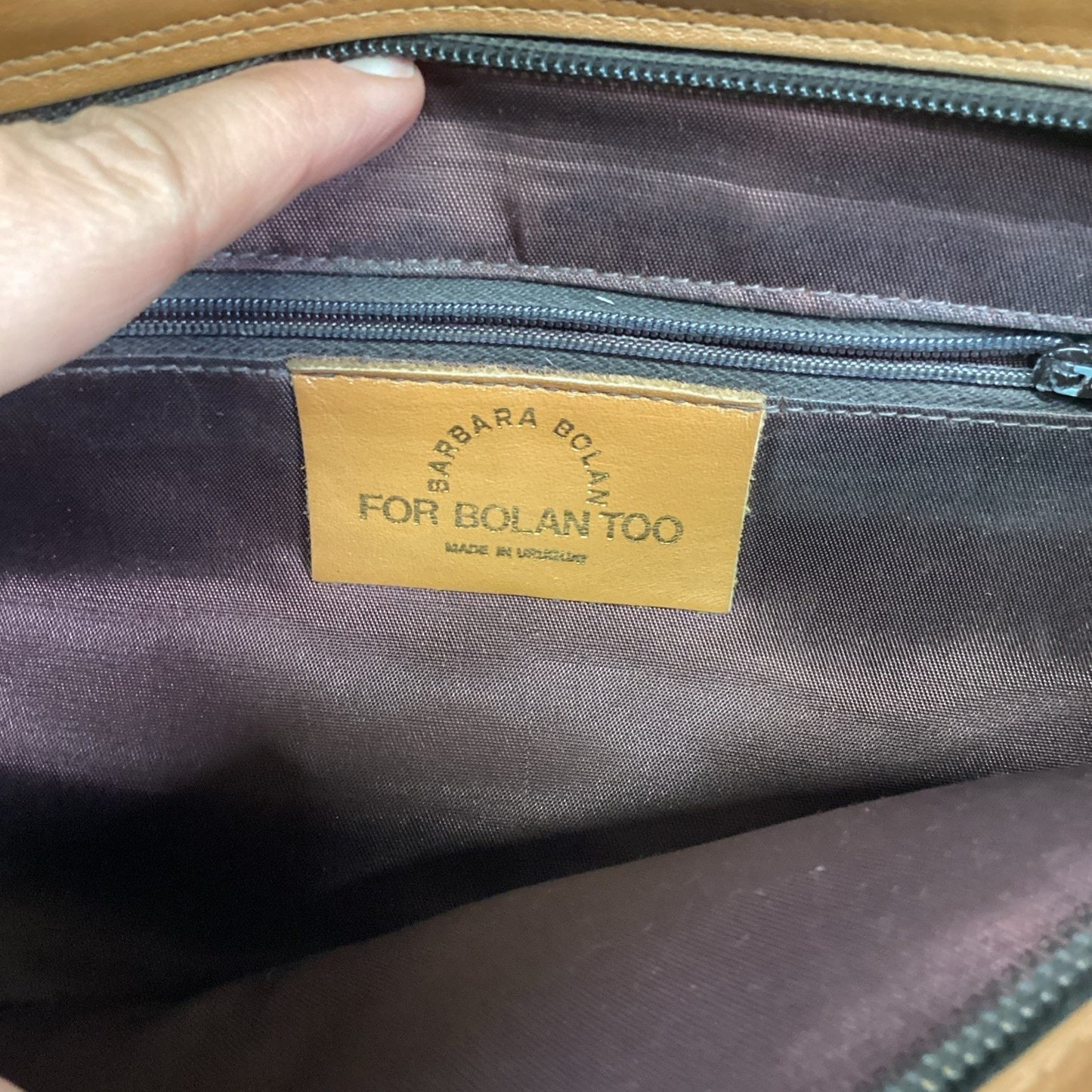 Vintage Barbara Bolan Leather Toiletry Bag Or Handbag