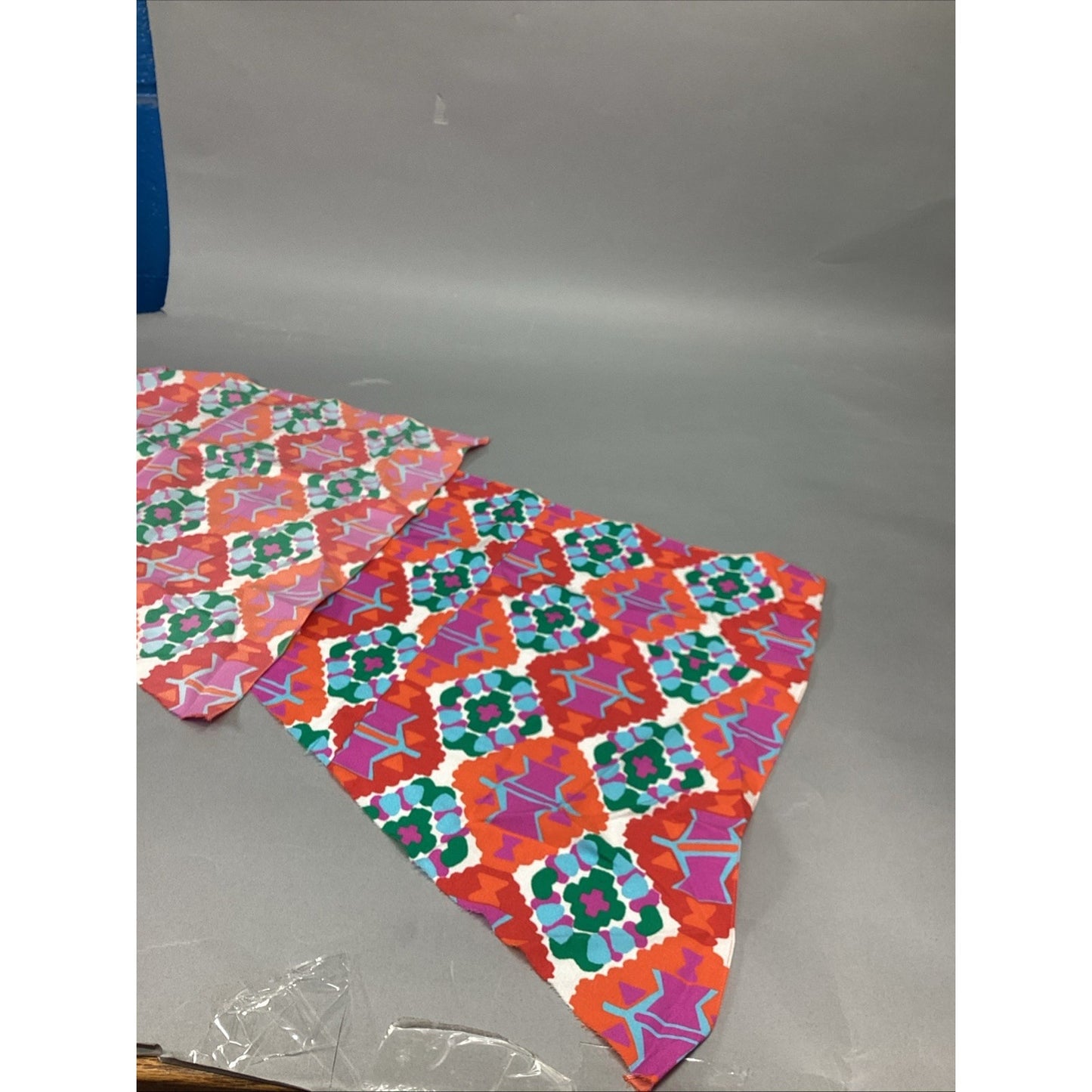 Set Of 2 Vibrant Multicolored Scarves - 47x17”