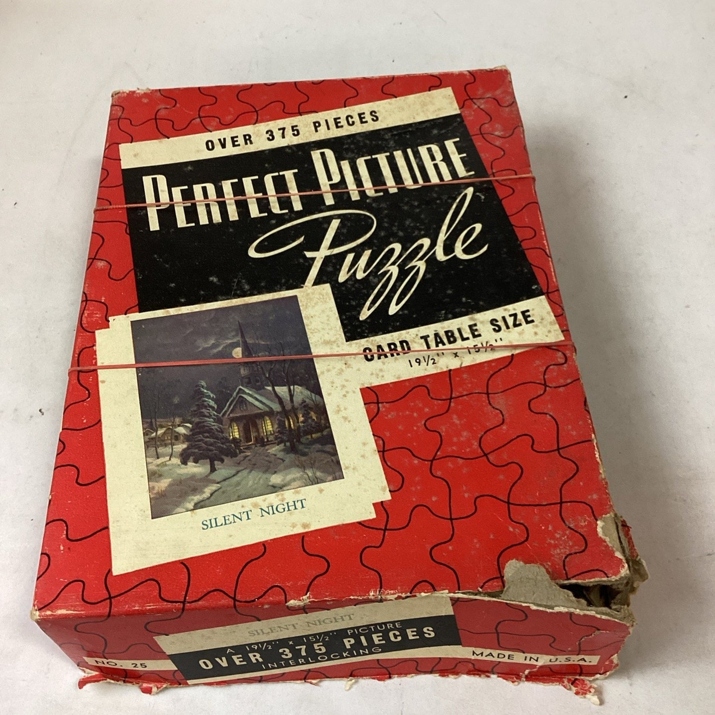 Set Of 6 Vintage Wooden Perfect Picture Puzzles