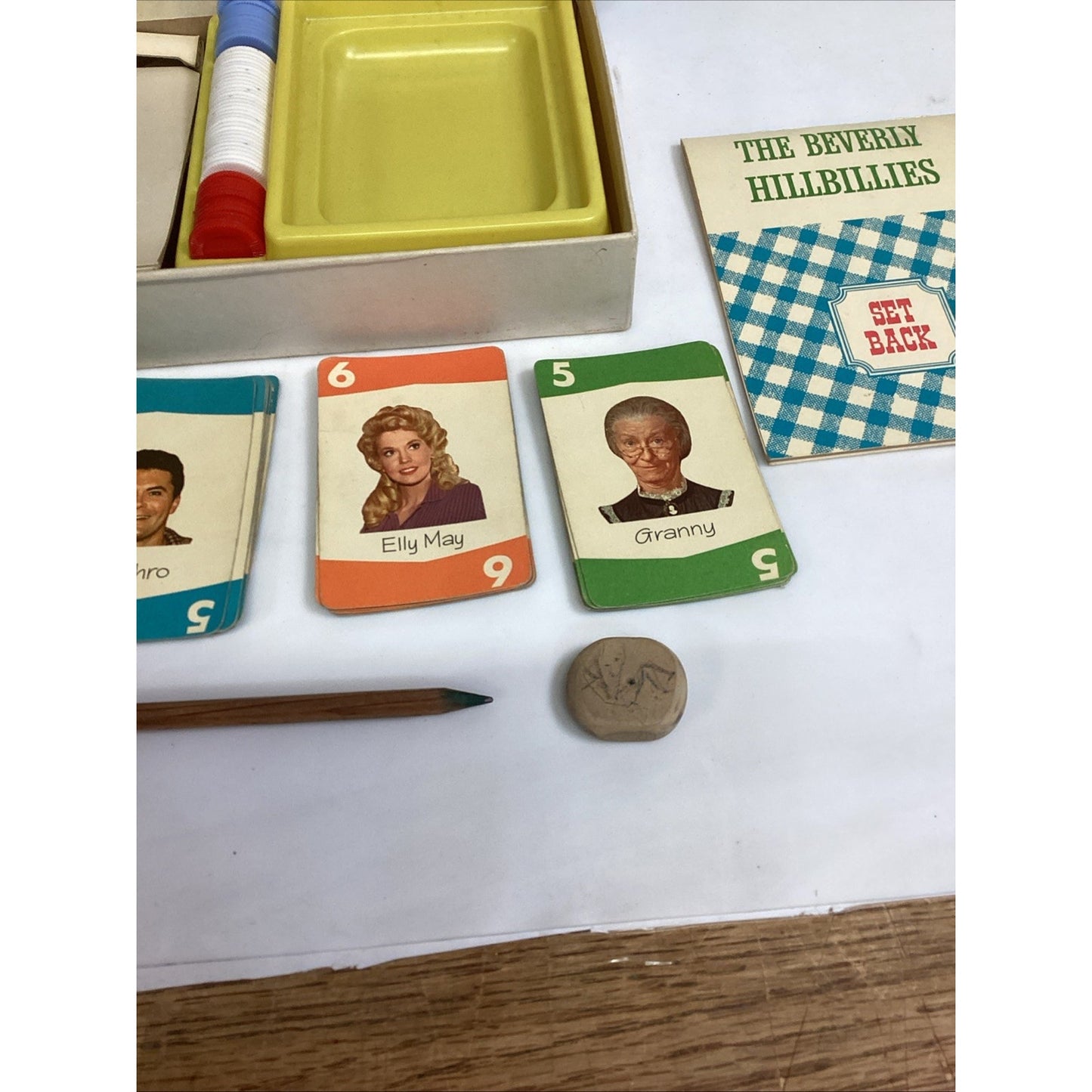 Vintage 1963 The Beverly Hillbillies Set Back Card Game Milton Bradley