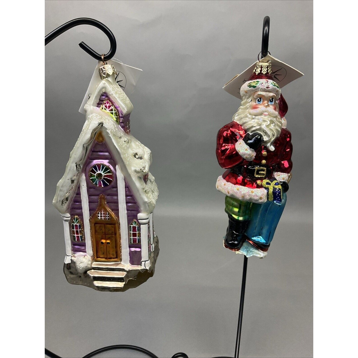 Radko "Midnight Blessings" Church + Santa Shopping Nordstrom / Damaged