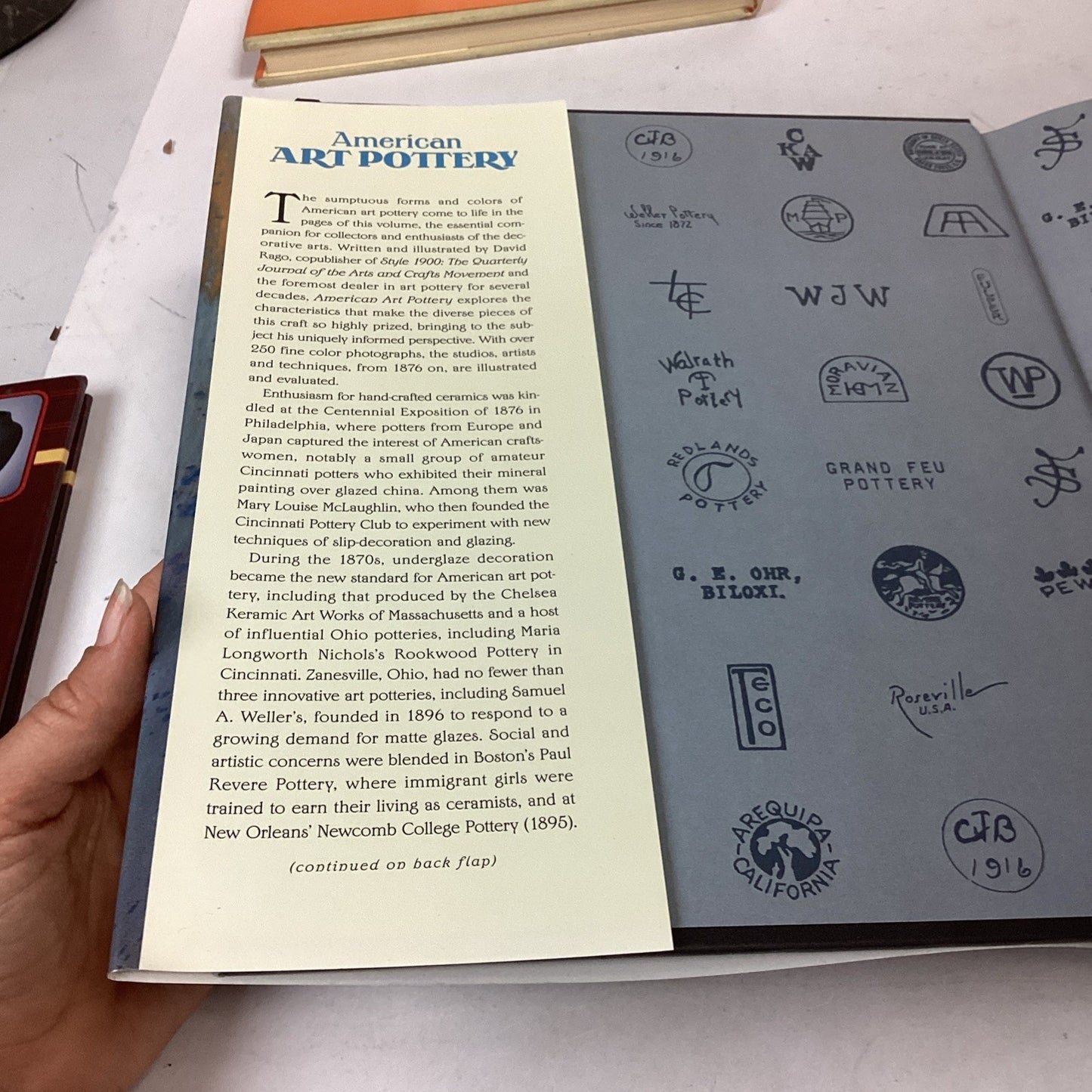 Encyclopedia Of Roseville Pottery, American Art Pottery & Ceramics Books