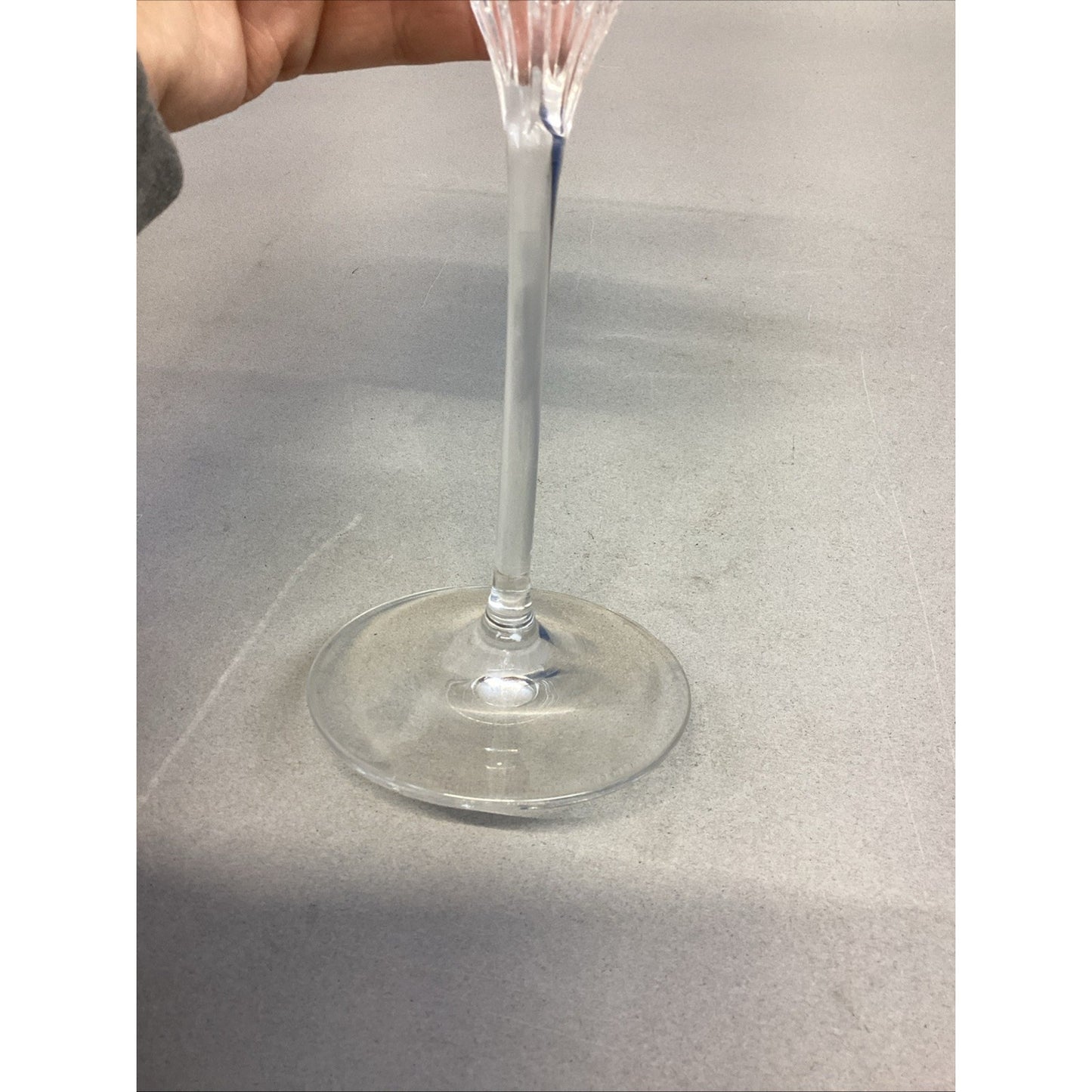Signed Kate Spade Crystal Wine Glass - 8.75”H