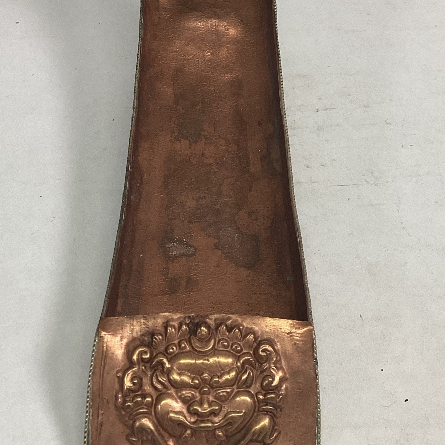 Antique Tibetan Copper Gilt Incense Burner - Buddha