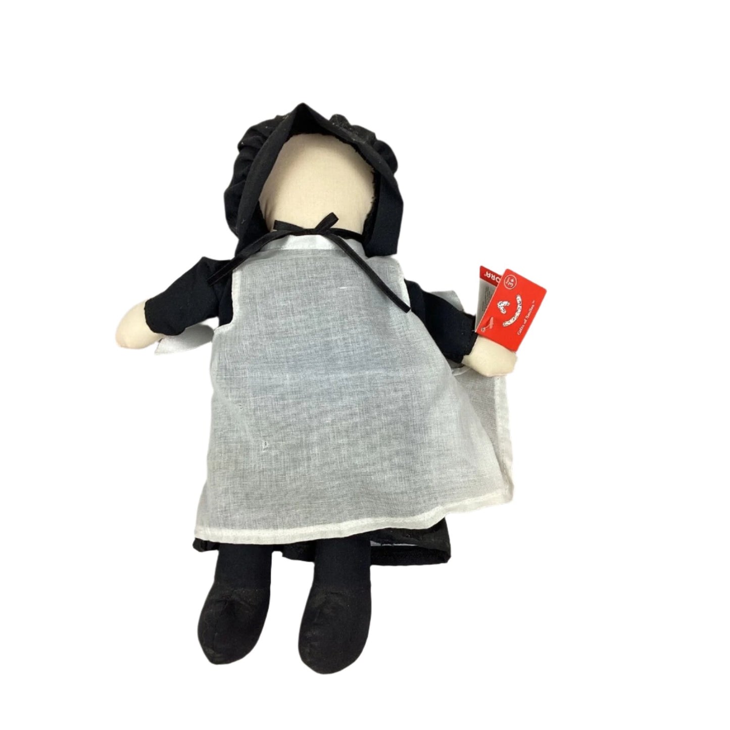 Vintage 12” Handmade Amish Faceless Doll In Traditional Clothing