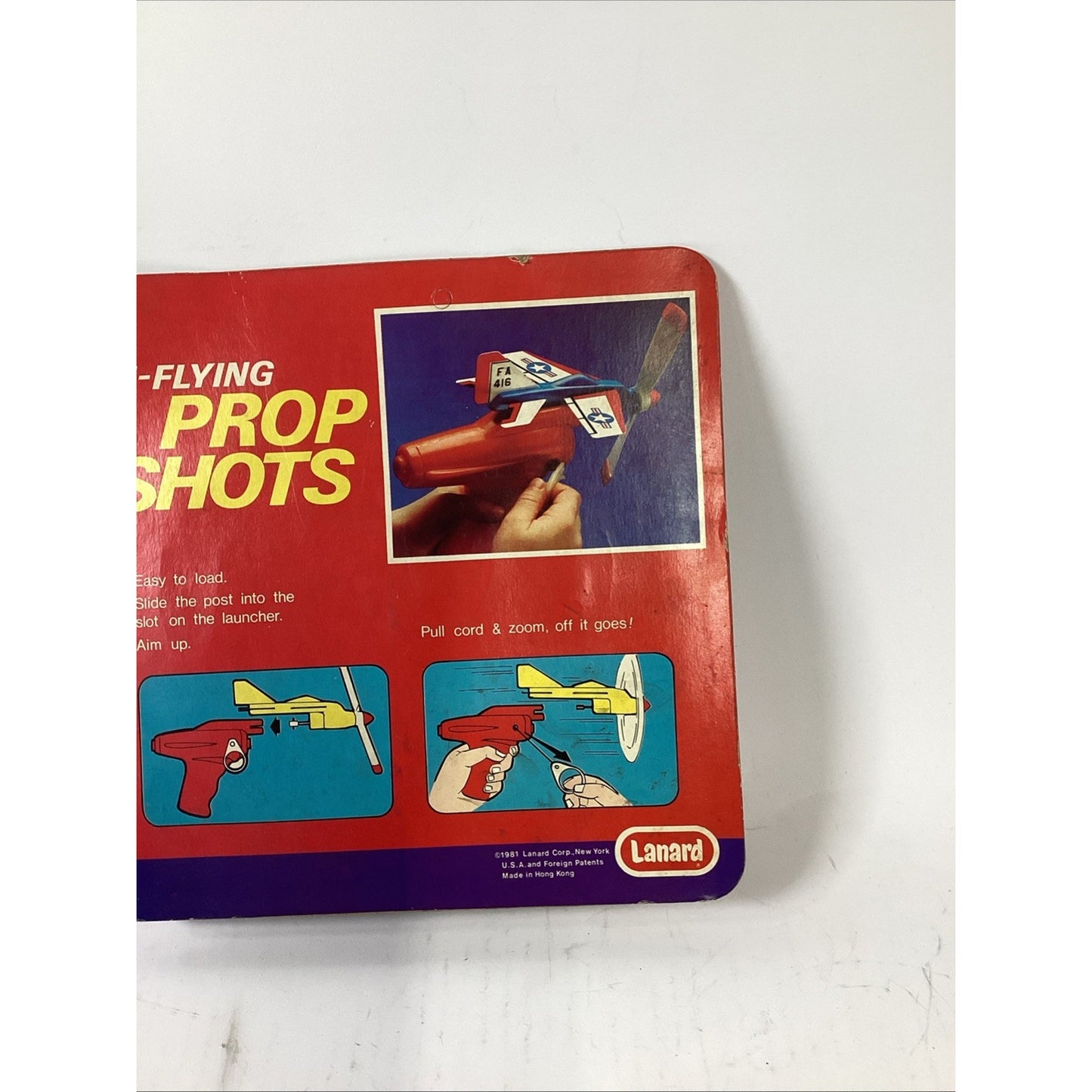 Vintage 1981 Lanard Hi-Flying Prop Shots - Unpunched Card - NOS