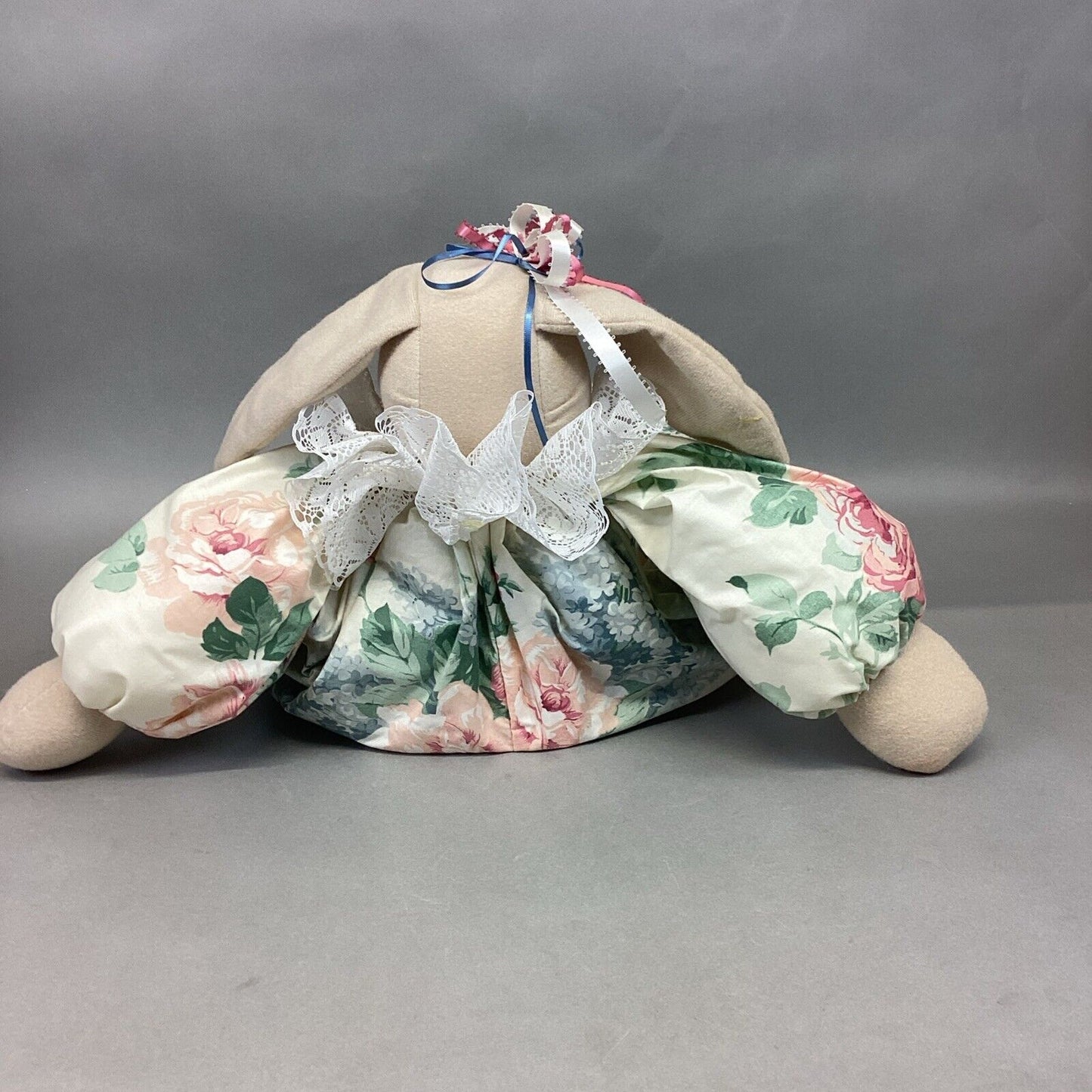 Vintage Collectible Primitive Handmade Plush Bunny Rabbit W/ Tag - 21”