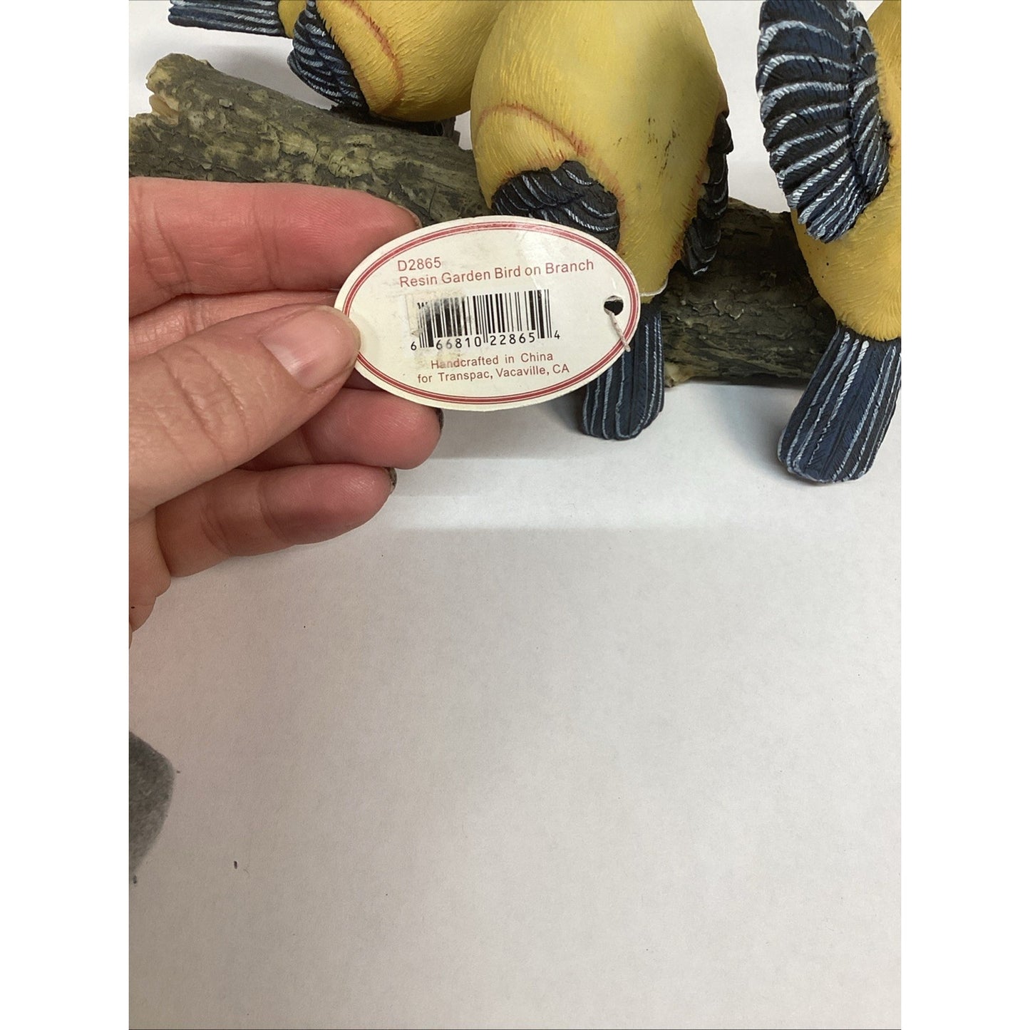 Tii Collections 4 Finch Birds On A Tree Branch Figurine Home Decor- Resin D2865