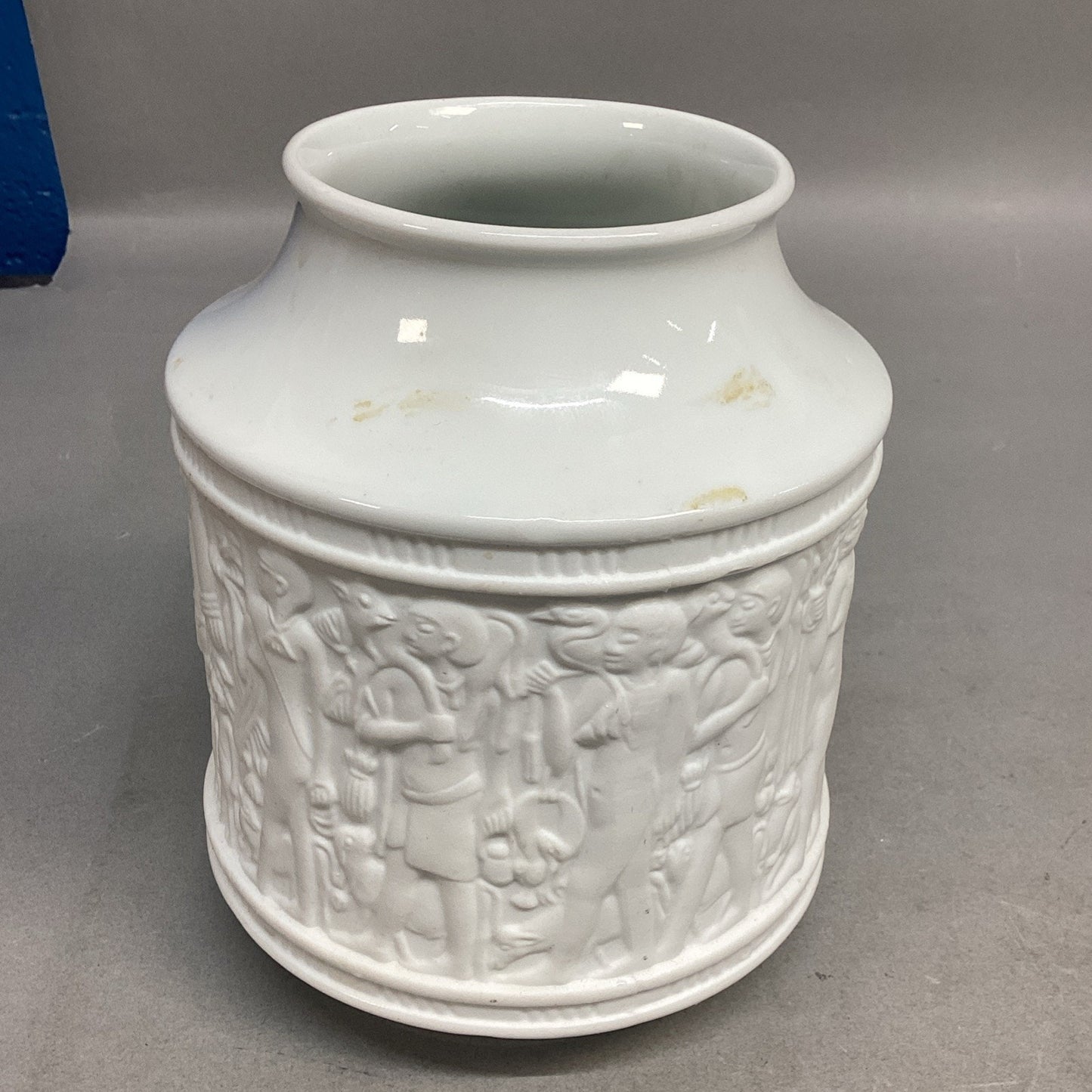 Porzellan KPM Bavaria Germany White Bisque Porcelain Flower Vase - 1970’s