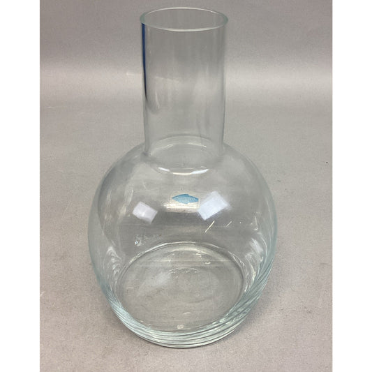 Vintage Nuutajarvi 1793 Finland Glass Scandinavian Long Neck Decanter Vase - 9”H