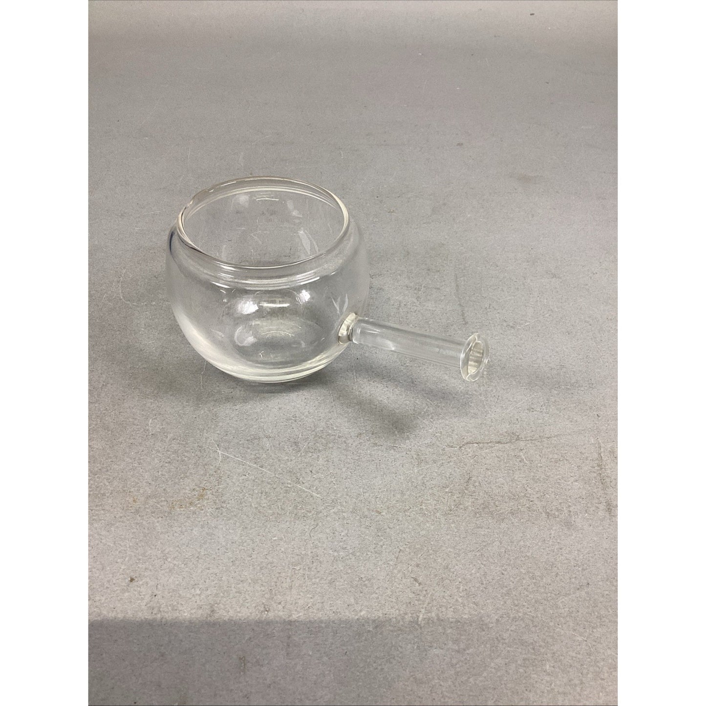 Vintage Glass Nitro Bowl With Handle - 5”L