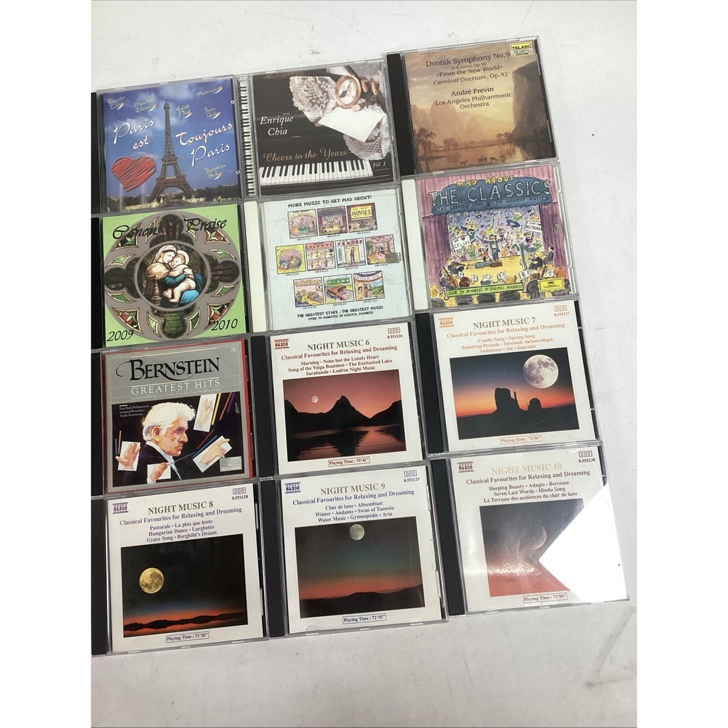 Lot Of 12 CDs - Bernstein, Night Music 6-10, Enrique Chia, Dvorak Symphony