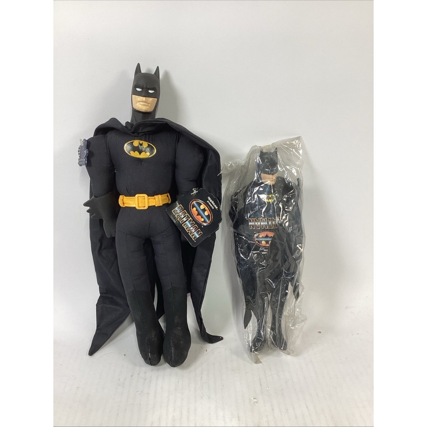 Lot of 2 Vintage 1989 NOS Batman Figures -15.5” Batman Plush & 11” Action Figure