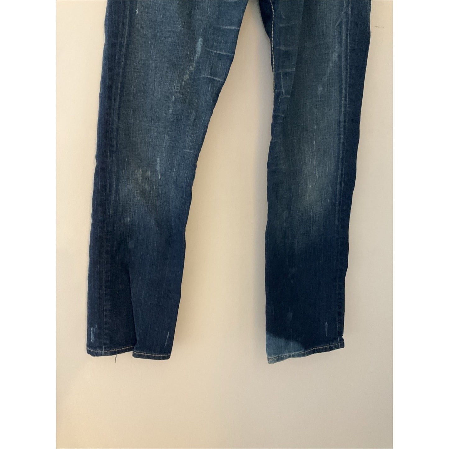 Serfontaine Women’s Low-Rise Zippered Low-Rise Bootcut Jeans Blue Size 29 Denim