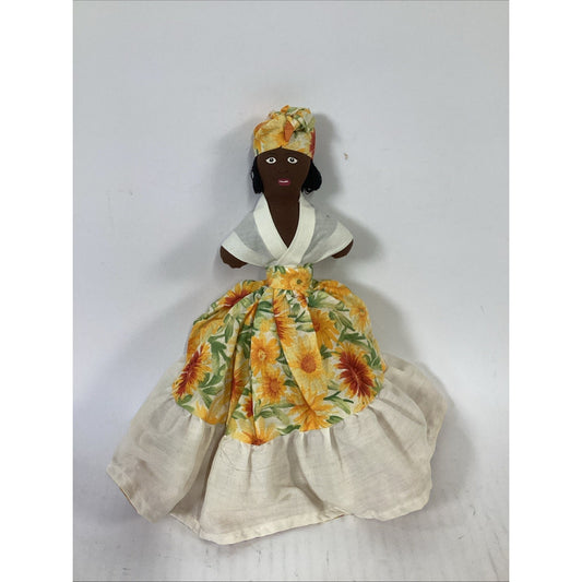 Topsy Turvy Two Sided Ethnic Cultural Doll 11” Dress Flips Handmade Caribbean