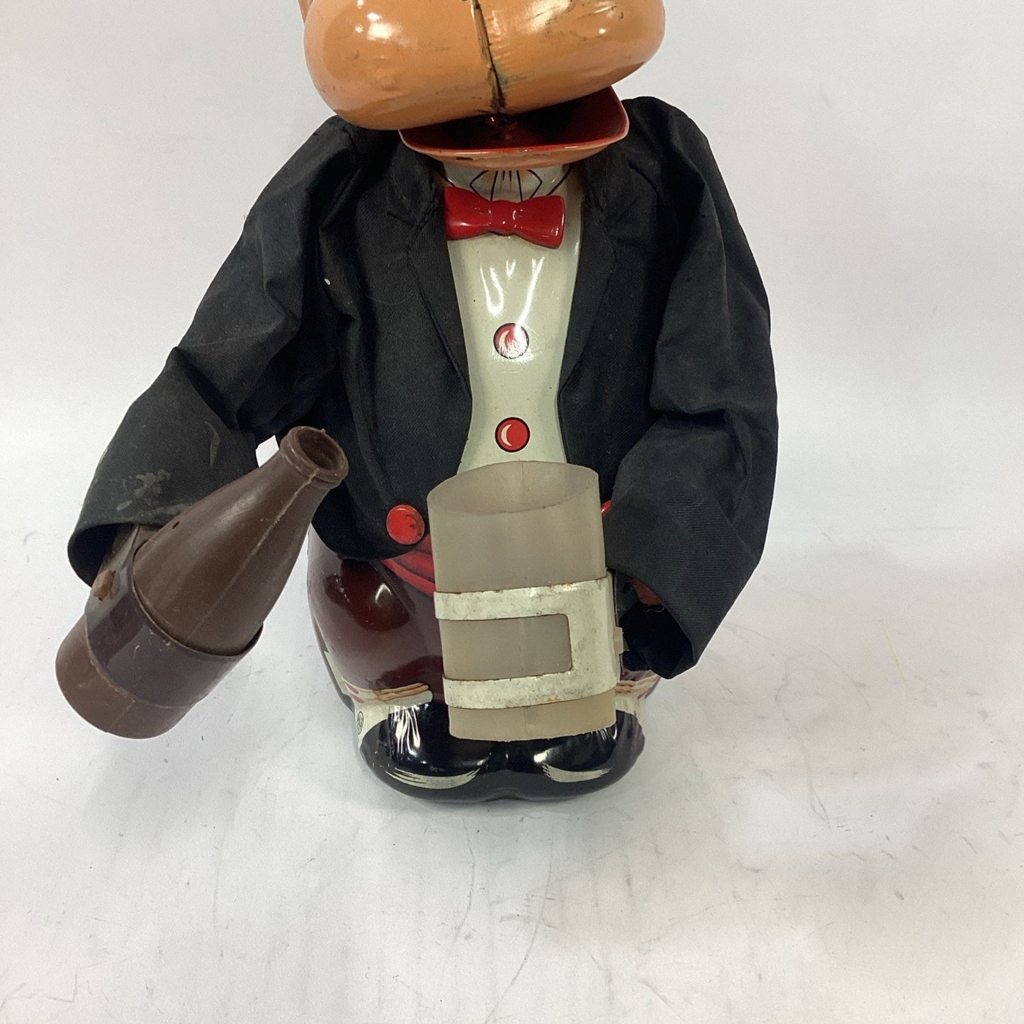Vintage Linemar Jocko The Drinking Monkey in Tuxedo Toy - Parts/Repair/Display