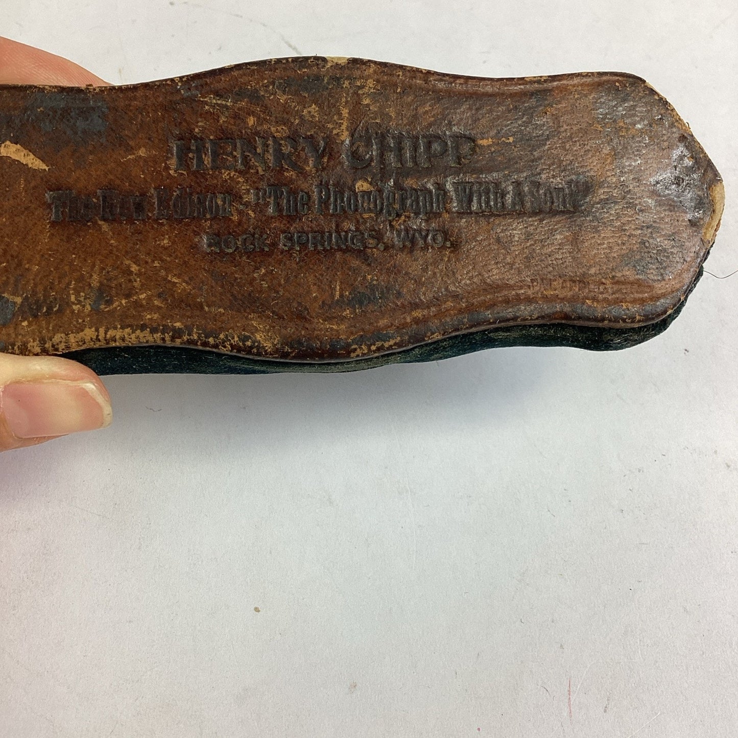 Antique Henry Chipp - The New Edison ‘The Phonograph With A Soul’ Pin Cushion