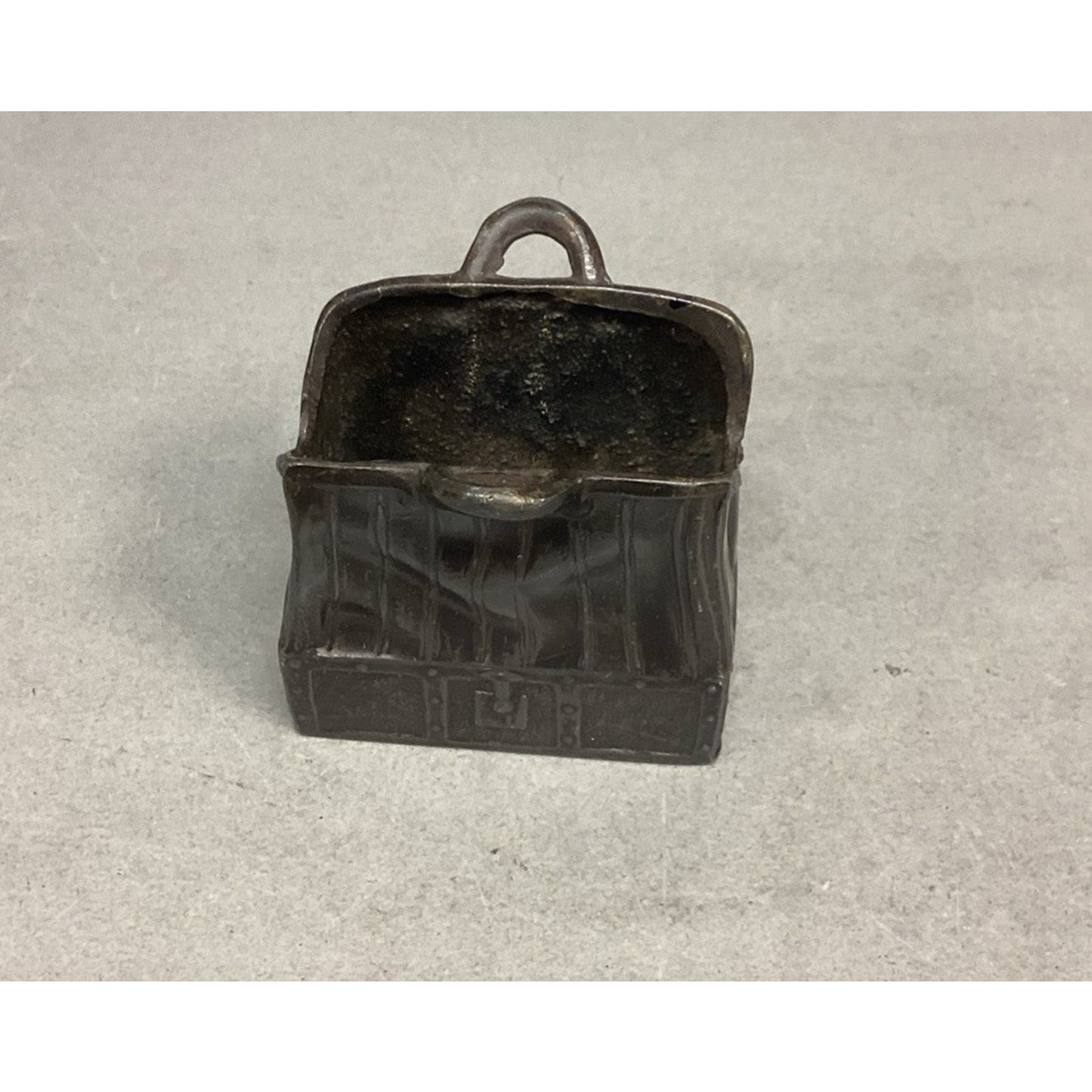 Antique Metal Business Card Holder Handbag Purse Satchel