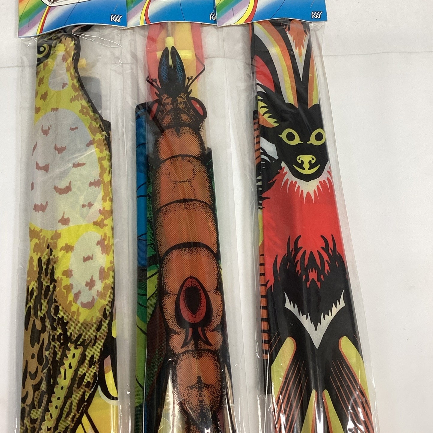Set Of 3 Vintage Dual Control Kites - Easy To Assemble W/ 4Ft Tail