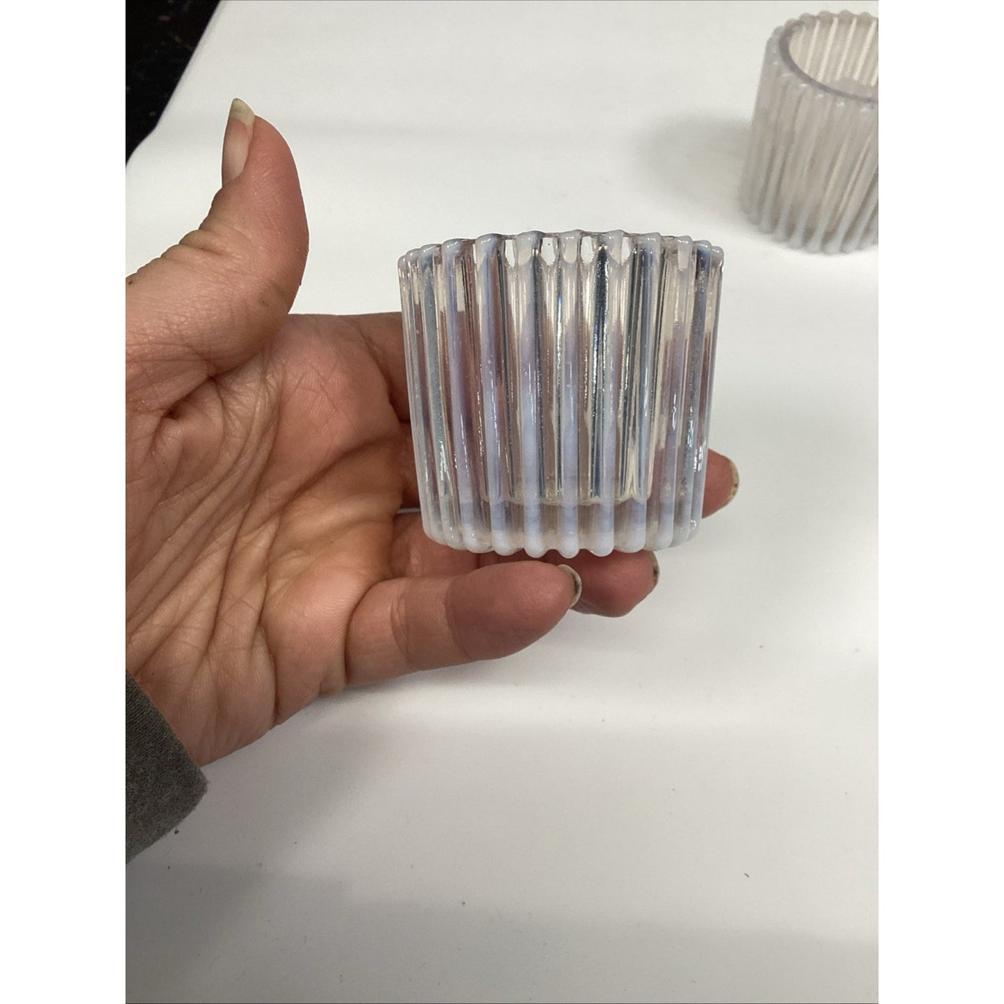1889 EAPG Opalescent Toothpick Holders -BEATTY RIB Pattern by Beatty & Sons (4)