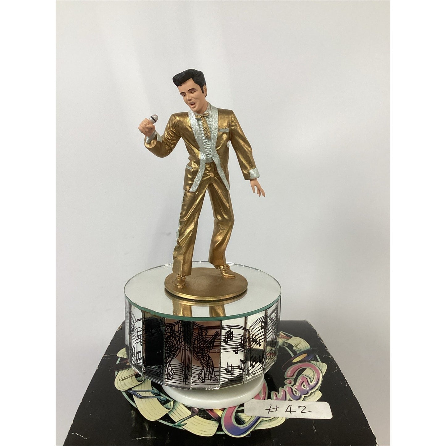 Elvis Presley "All Shook Up" Gold Record Figurine By Enesco 1993 NOS