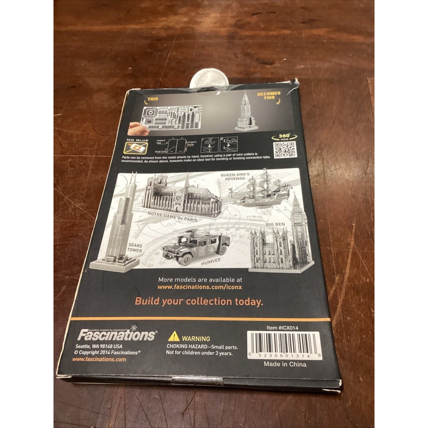 Iconx 3D Metal Model Kits Chrysler Building - More Than 40 Pieces