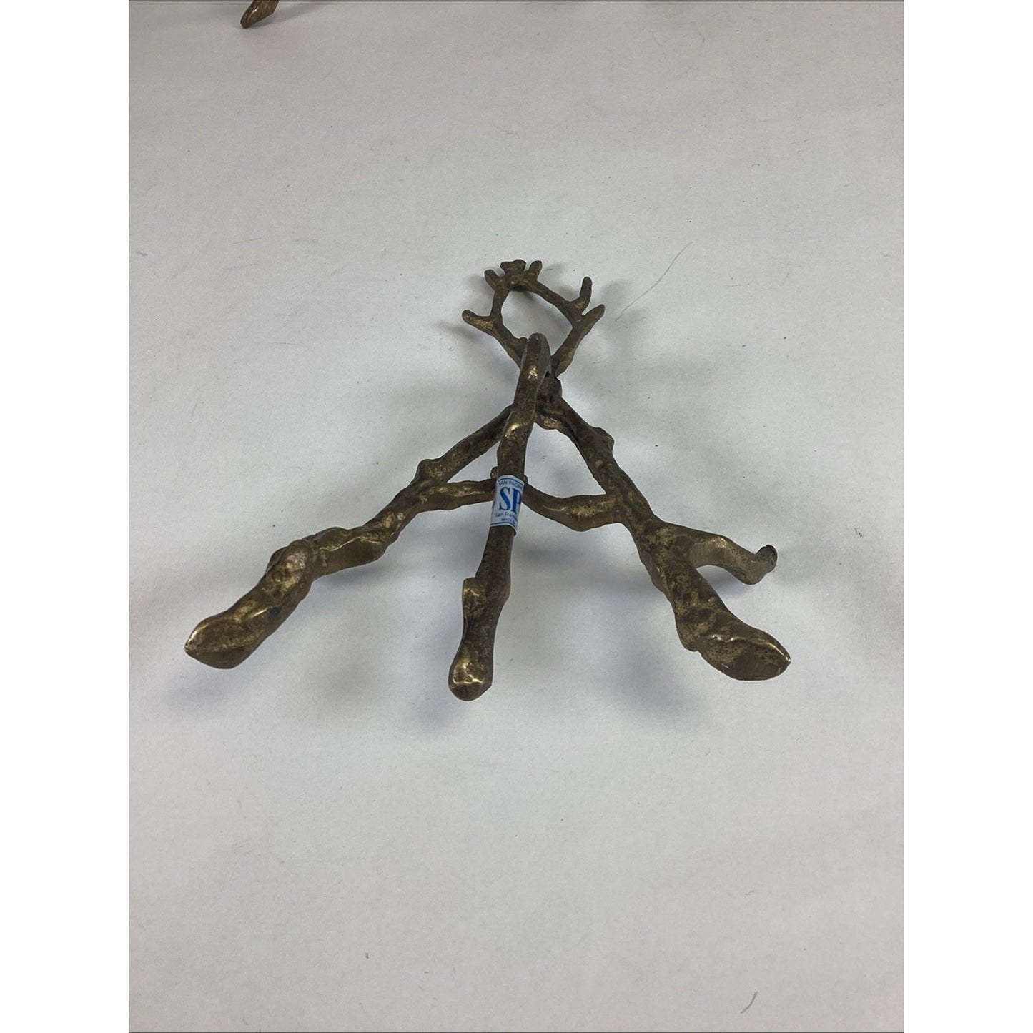 4 San Pacific Intl SPI Metal Gold Plate Pic Holder with Branches/Woodland Theme
