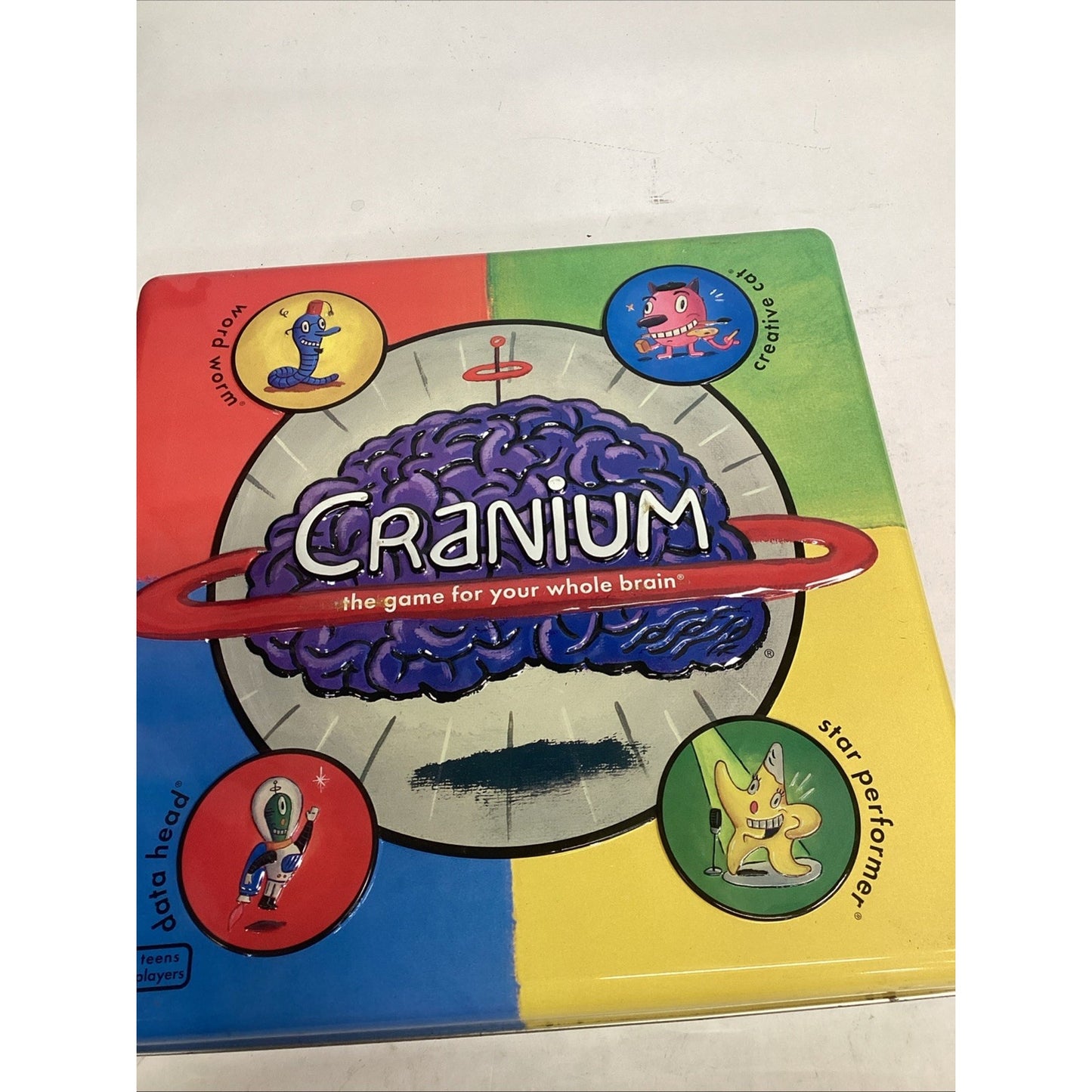 Cranium Board Game Tin Case Limited Edition Metal Box 2002