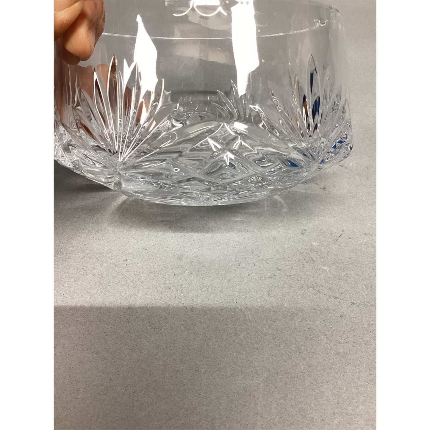 VTG ROGASKA Crystal Concave Bowl Richmond Pattern 5.25”Dx3.25”H - Signed