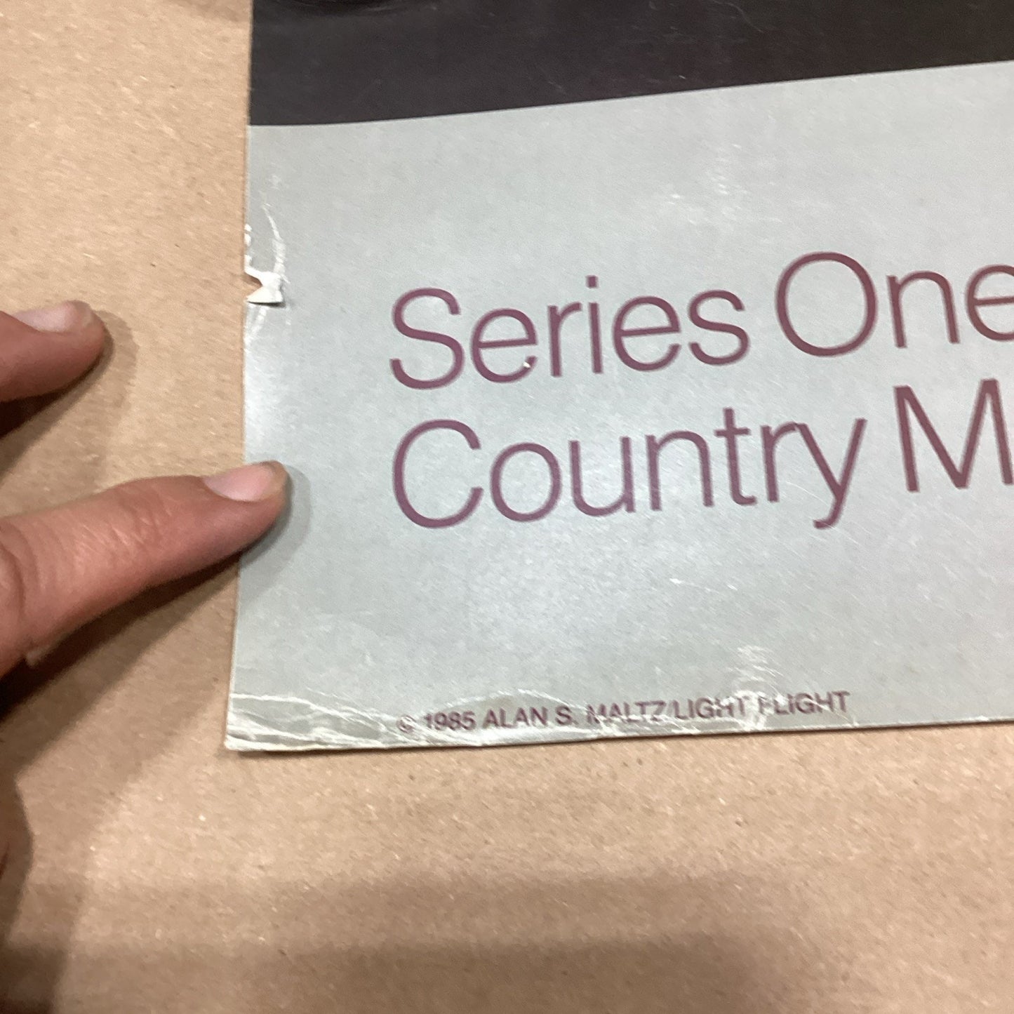 1985 Alan S, Maltz Series One Country Magic New Dawn Poster - 28.75x24”