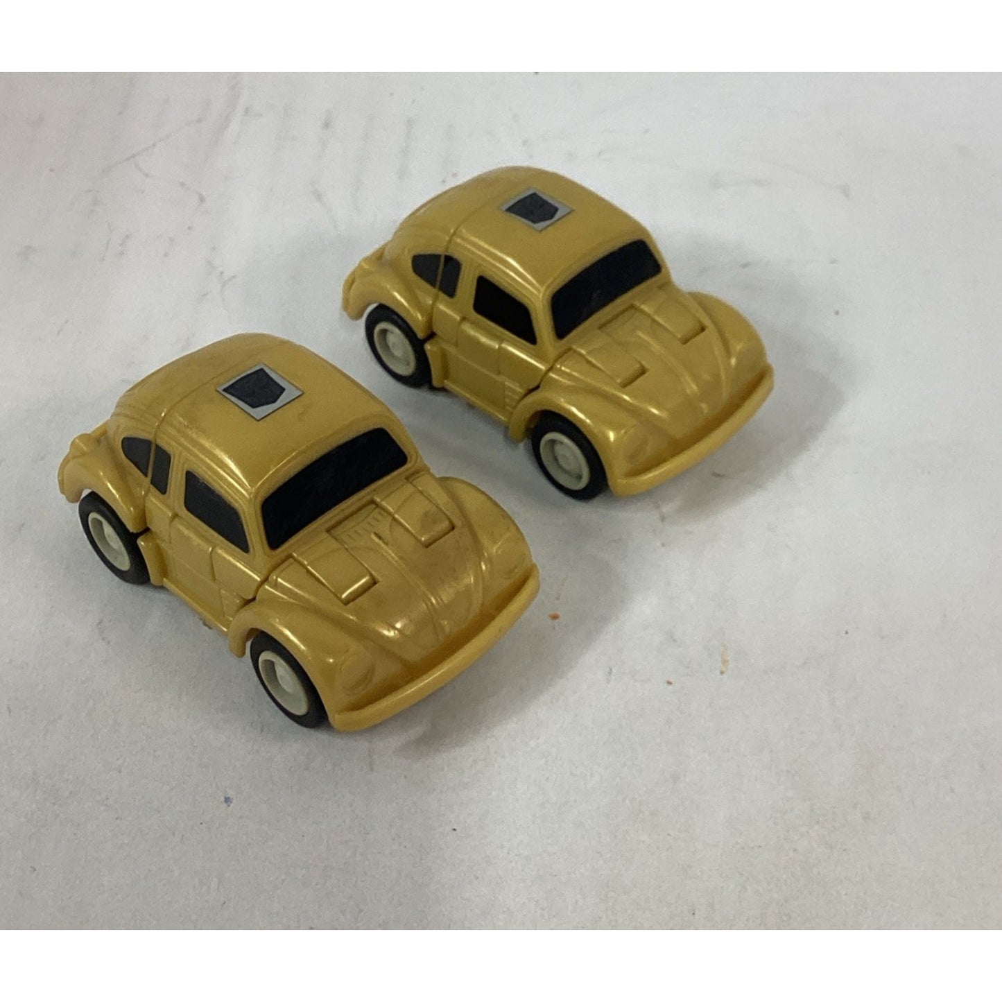 Set Of 2 Vintage 1986 Hasbro Transformers Throttlebot Goldbugs Friction Cars
