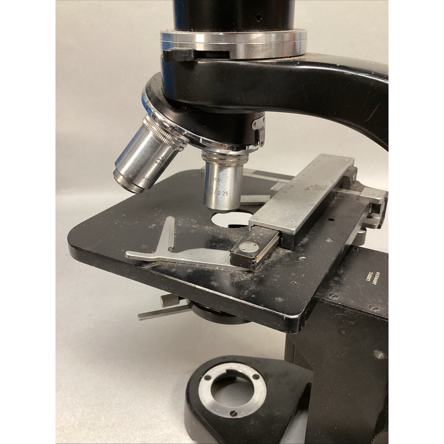 Vintage Ernst Leitz Wetzlar Microscope - Serial #740681 - Serviced By Mel Sobel