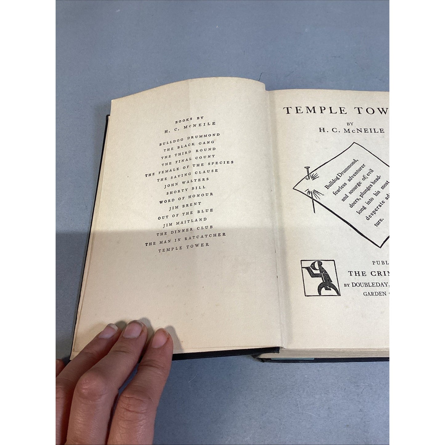 Temple Tower, Written by H.C. McNeile - 1929