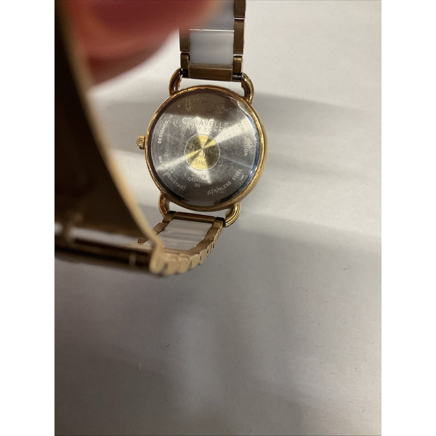 Beautiful Caravelle By Bulova Ladies Quartz Watch MOP Dial Gold Tone New Battery