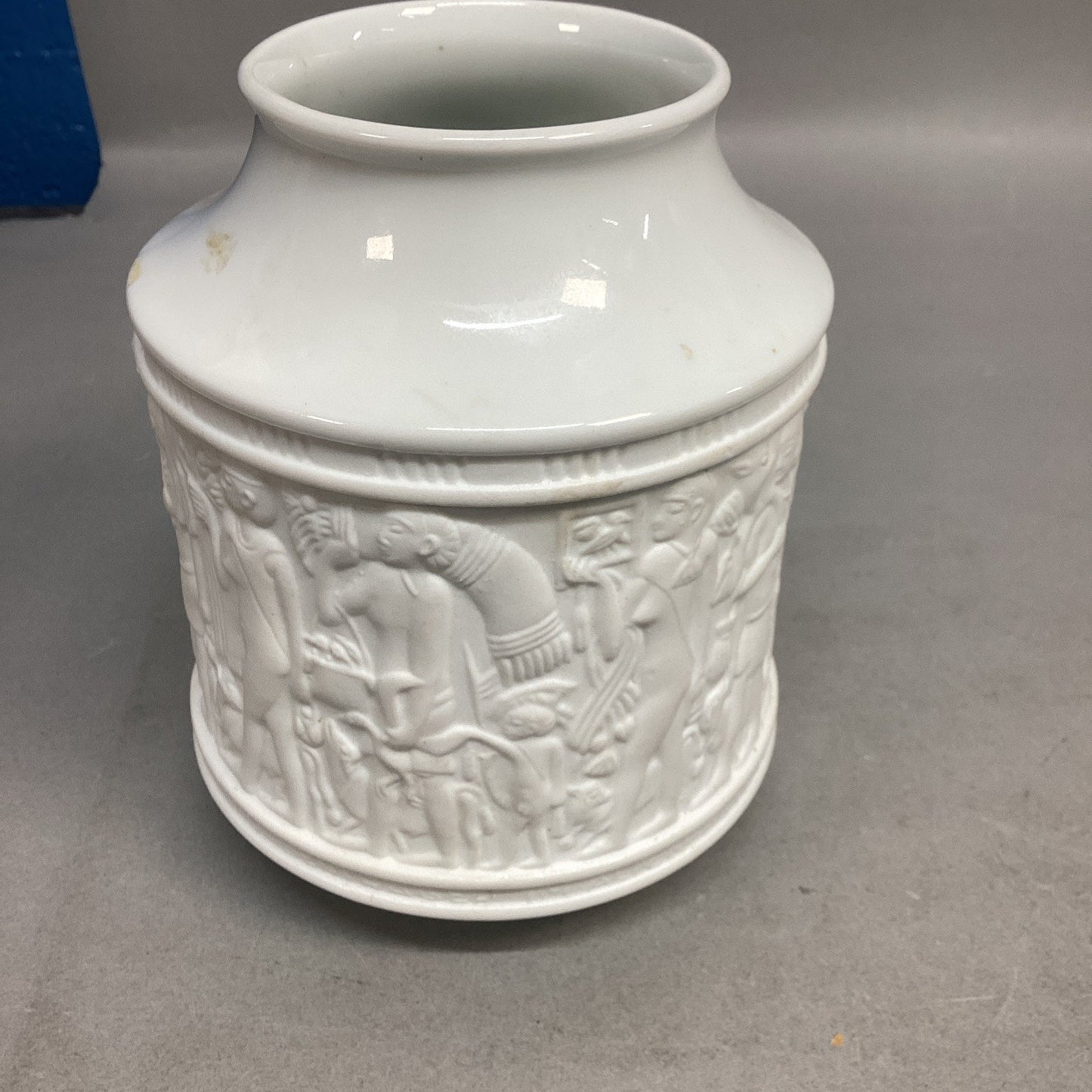 Porzellan KPM Bavaria Germany White Bisque Porcelain Flower Vase - 1970’s