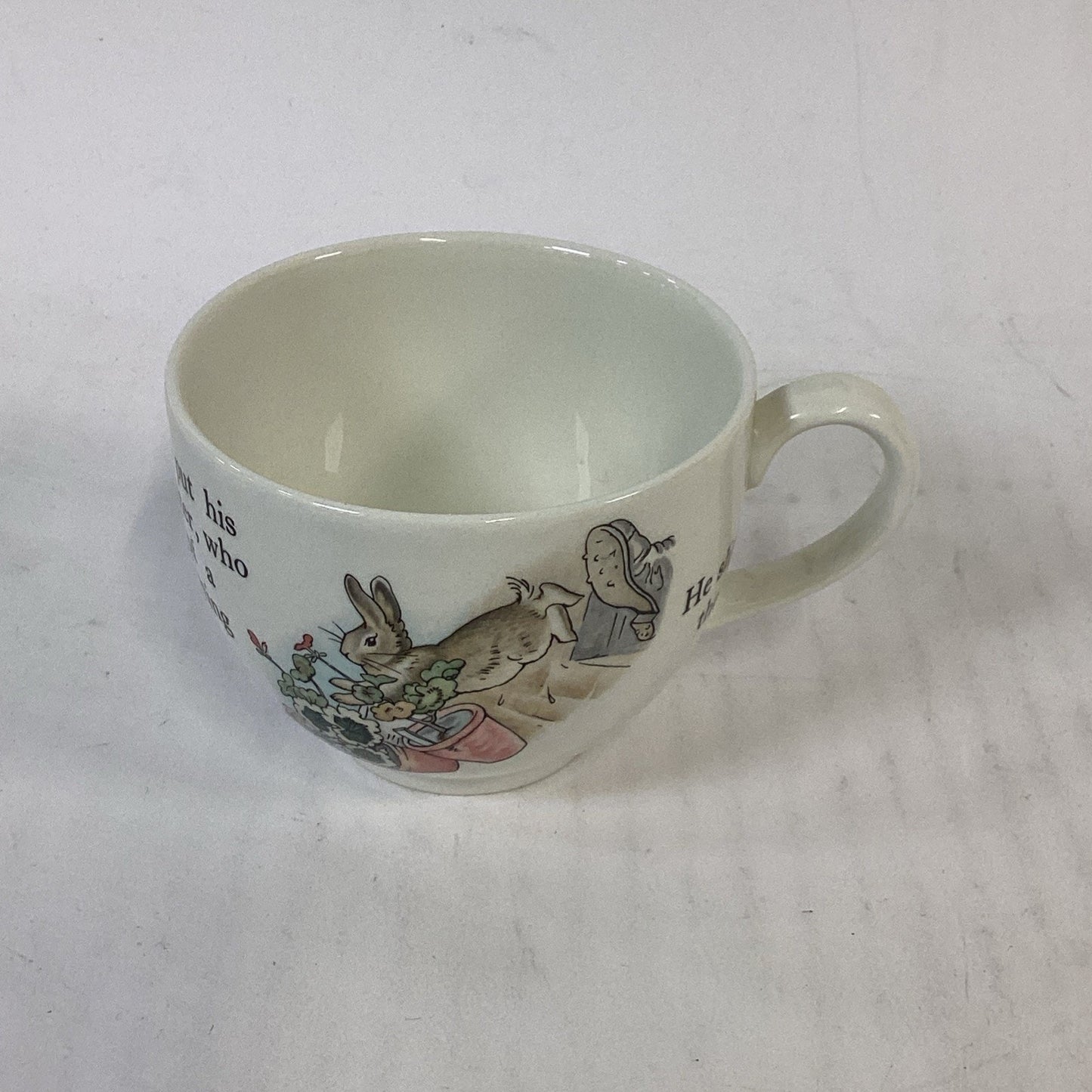 Beatrix Potter Wedgewood Peter Rabbit Egg Flat Teacup