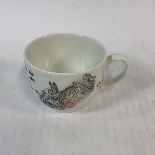 Beatrix Potter Wedgewood Peter Rabbit Egg Flat Teacup