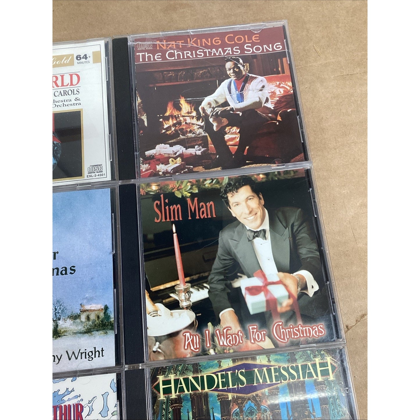 Lot Of 6 Christmas CDs - Handel’s Messiah, Nat King Cole, Danny Wright