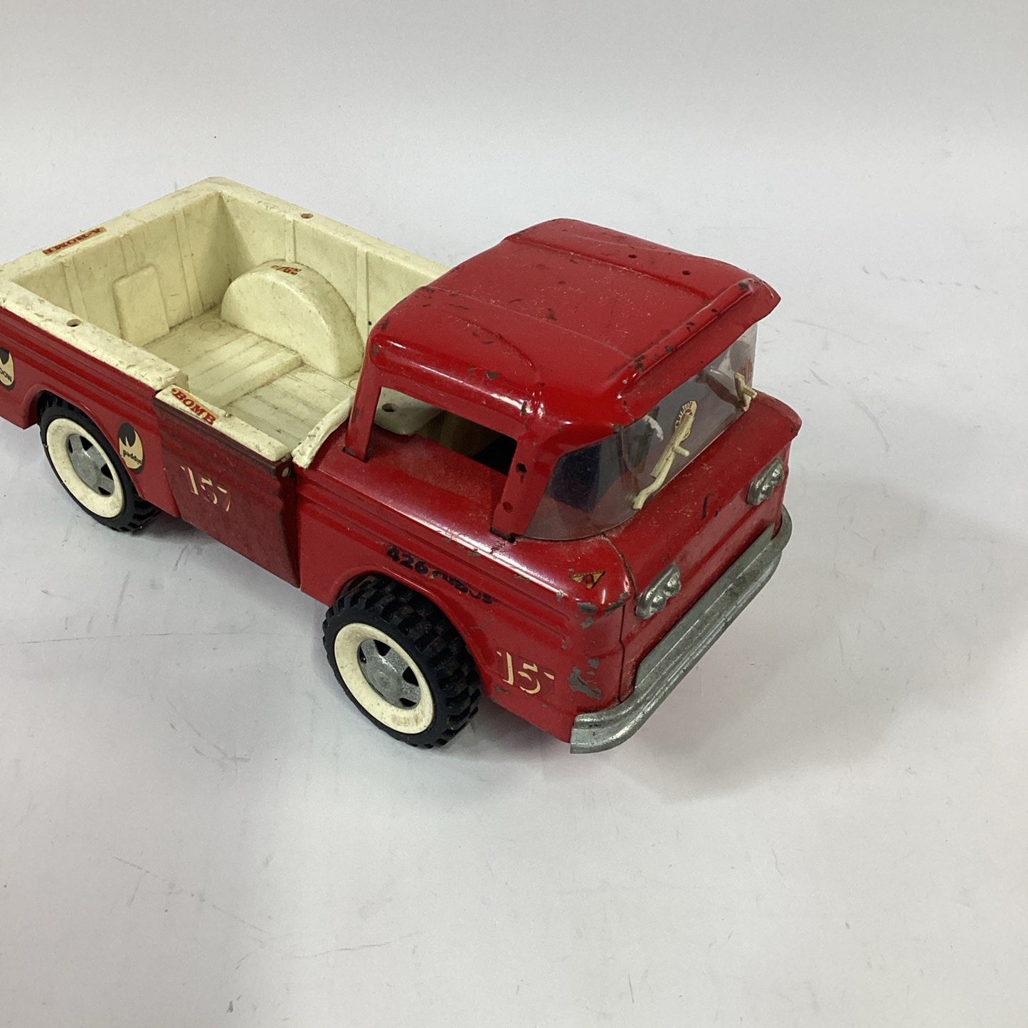Vintage Structo Red Pick-Up Truck Pressed Steel