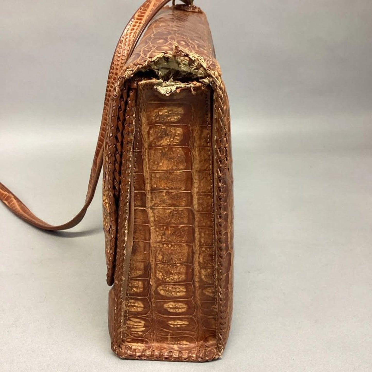 Vintage Genuine Alligator Purse - Damaged Strap