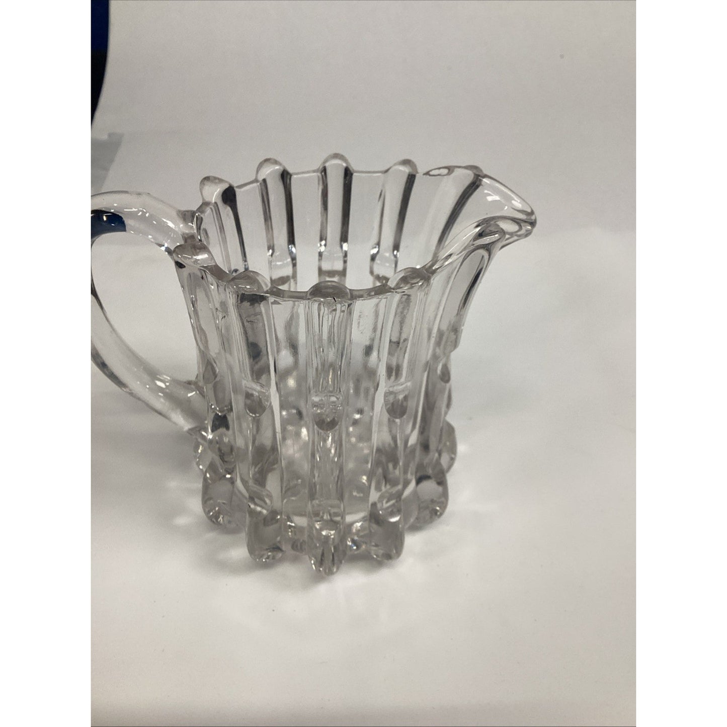 1978 EAPG Imperial Glass Clr Broken Column Crystal Creamer Smithsonian Institute