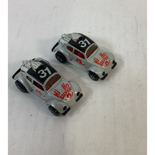 Lot Of 2 MATCHBOX LESNEY #15 Hi Ho Silver Volkswagen Beetle 1971 Superfast