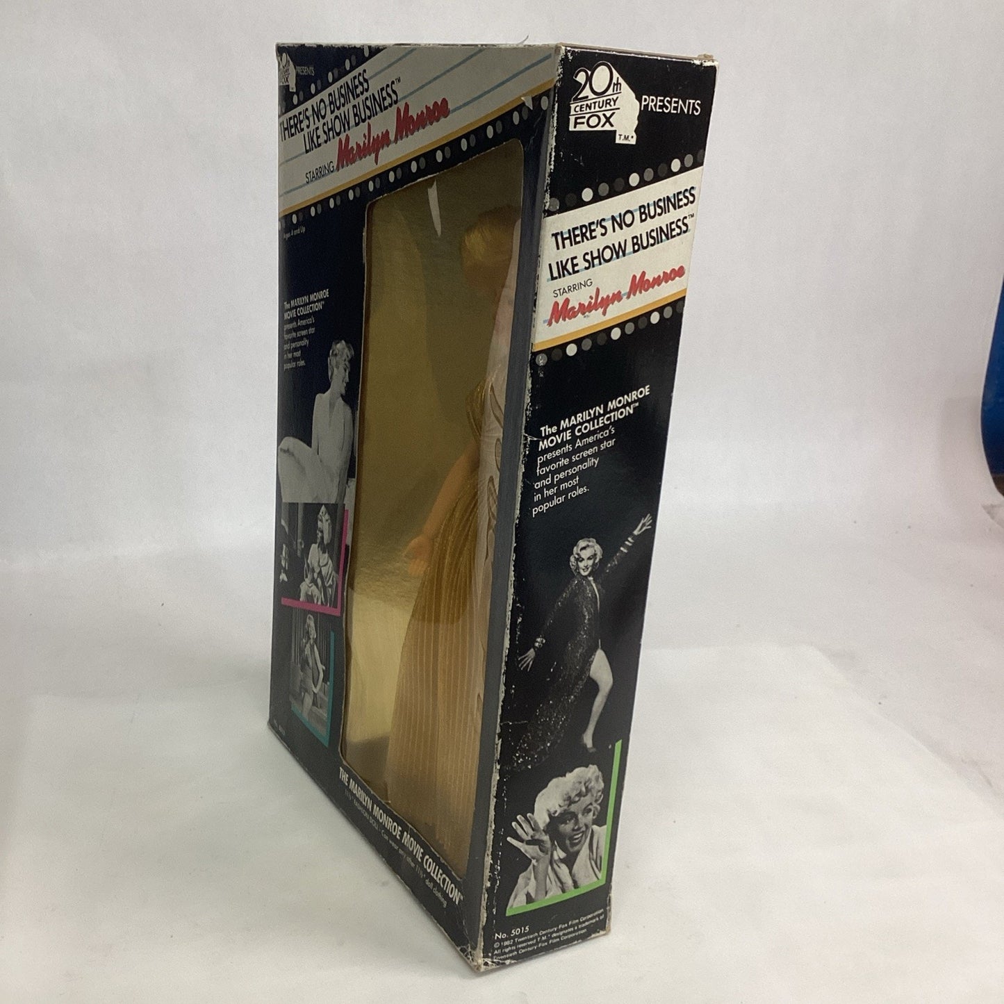 Marilyn Monroe Doll There's No Business Like Show Business Gold Dress - NOS